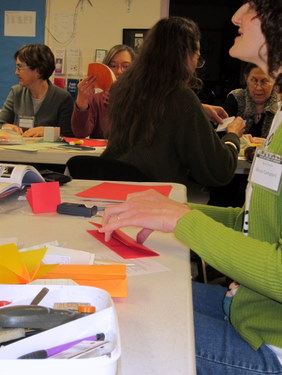 Book Arts Guild of Vermont - Folded Books with Elissa Campbell - February 2012